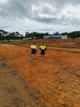 Earthworks underway at the estate